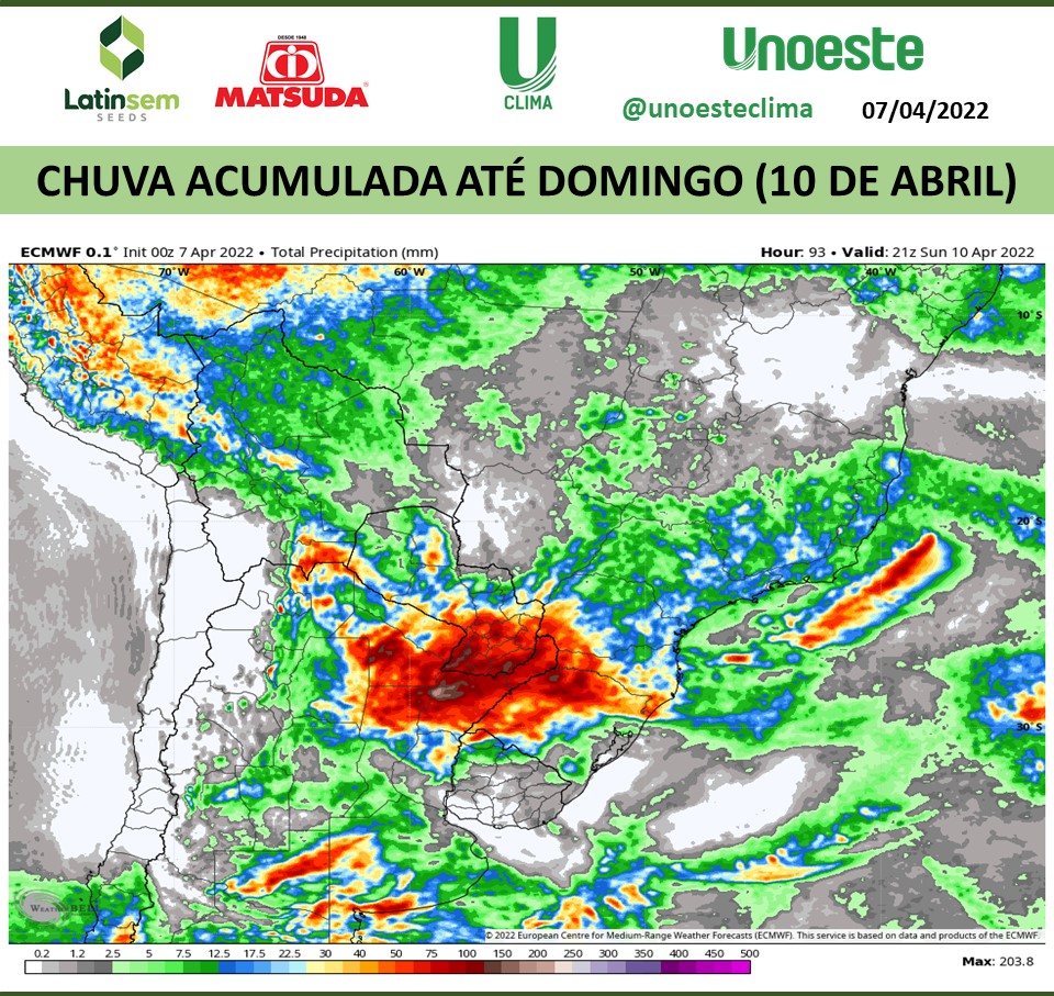 Monitoramento e Previsão - Brasil/América do Sul - Abril/2022