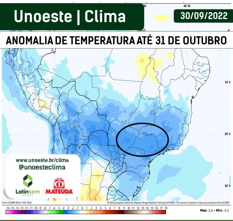 Previsão do tempo para Outubro de 2022 no Oeste Paulista – Unoeste | Clima